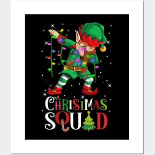 Christmas Squad Funny Xmas Dabbing ELF Squad Boys Men Xmas Family Matching Posters and Art